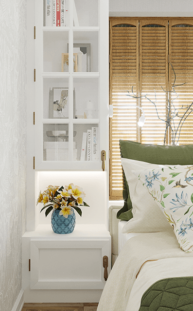 Дизайн интерьера 1-комнатной квартиры в стиле романтизм-4 | Cтудия Maxdesign