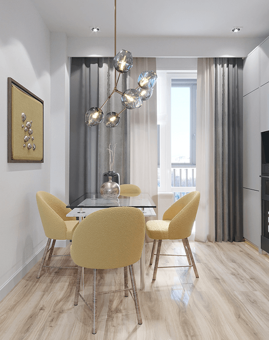 Дизайн интерьера 3-комнатных апартаментов в современном стиле-3 | Студия Maxdesign