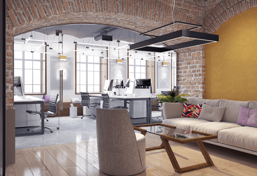 Дизайн интерьера офиса в стиле лофт-5 | Студия Maxdesign