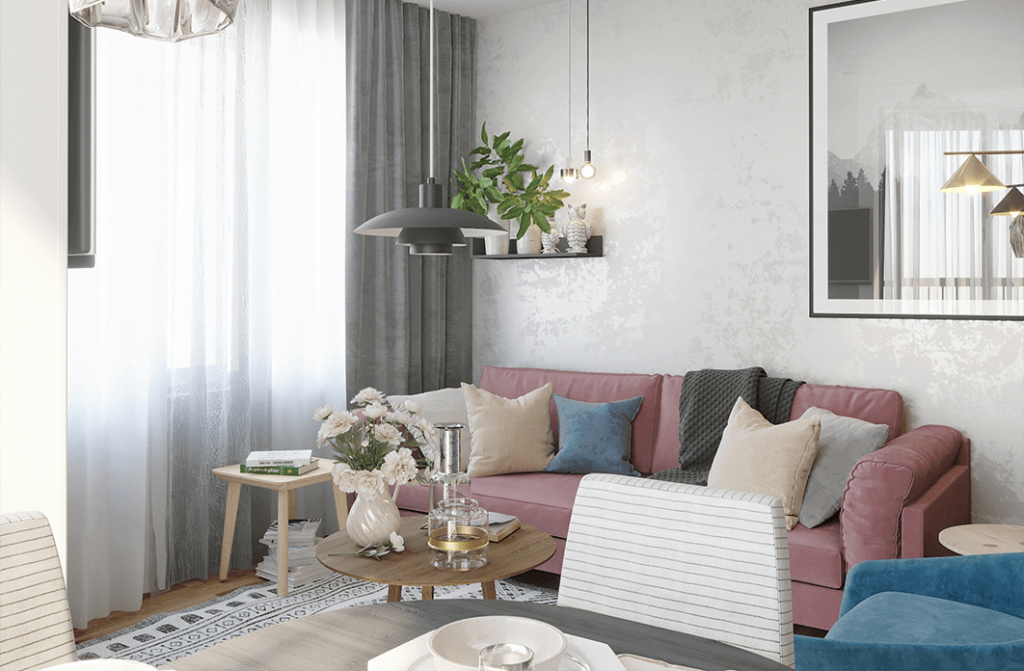 Дизайн 4-комнатных апартаментов в современном стиле-2 | Cтудия Maxdesign