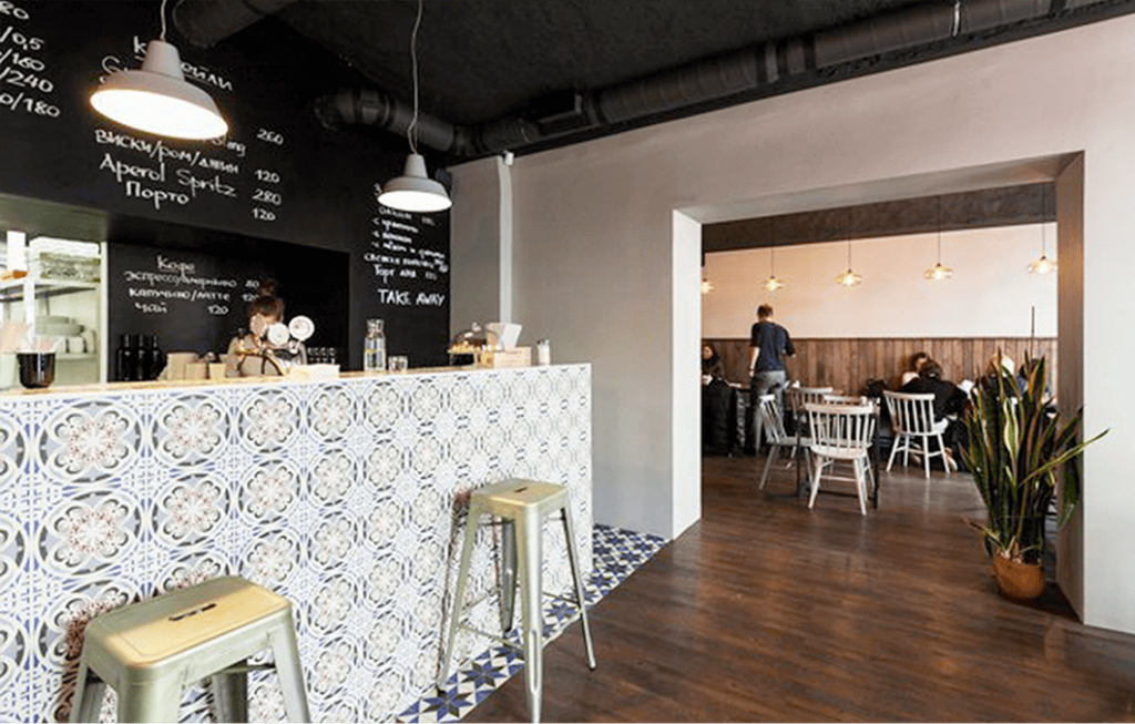 Дизайн интерьера кафе в скандинавском стиле-1 | Студия Maxdesign