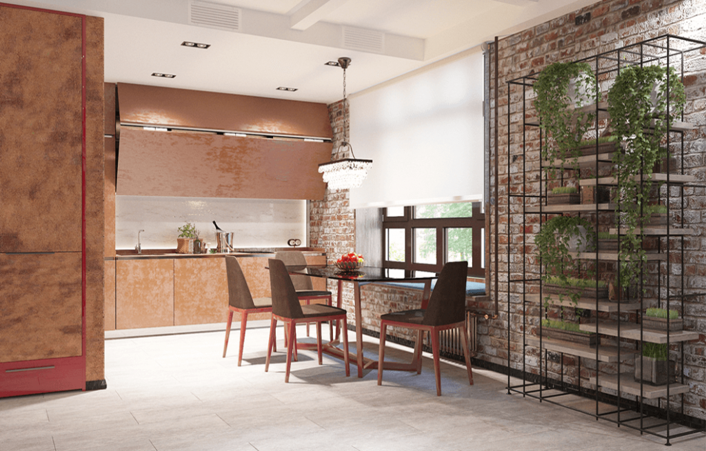 Дизайн интерьера семейной гостиной в стиле лофт-3 | Студия Maxdesign