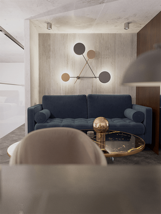 Дизайн интерьера пентхауса в апарт-отеле Prime Residence-6 | Студия Maxdesign
