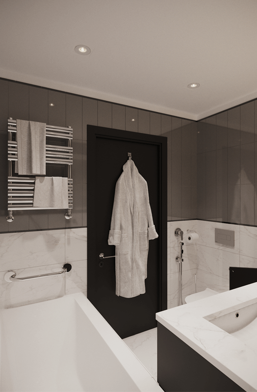 Дизайн интерьера номера апарт-отеля супериор в современном стиле-9 | Студия Maxdesign