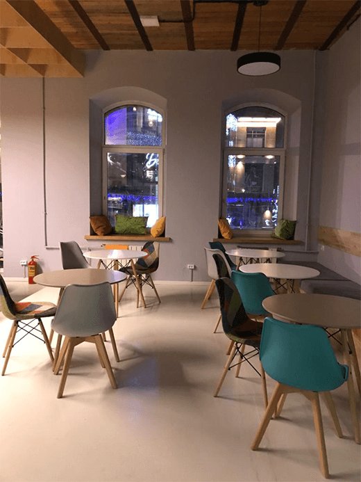 Дизайн интерьера арт-кафе в стиле лофт-1 | Студия Maxdesign