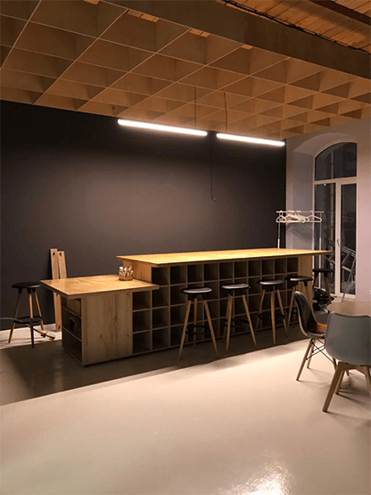 Дизайн интерьера арт-кафе в стиле лофт-2 | Студия Maxdesign