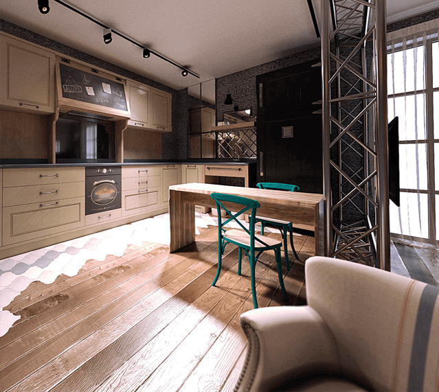 Дизайн интерьера апартаментов в Болгарии в винтажном стиле-3 | Студия Maxdesign