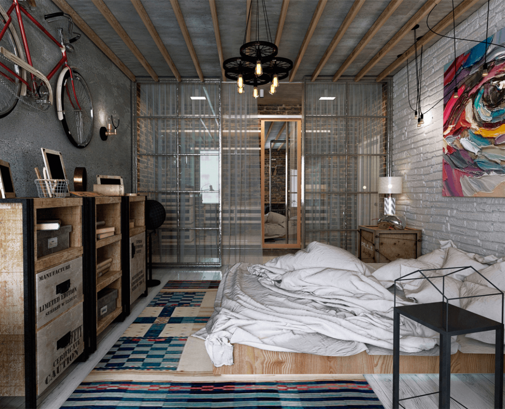 Дизайн интерьера 2-комнатной квартиры в стиле лофт-5 | Студия Maxdesign
