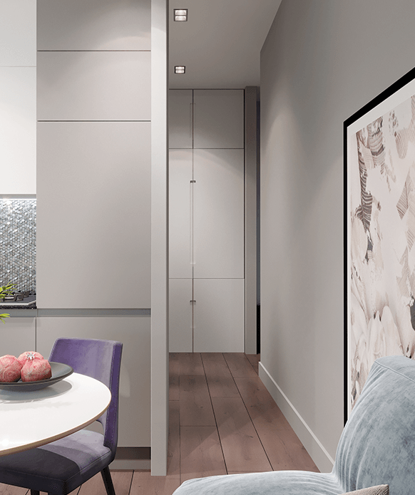 Дизайн интерьера 2-комнатной квартиры в стиле минимализм-3 | Студия Maxdesign